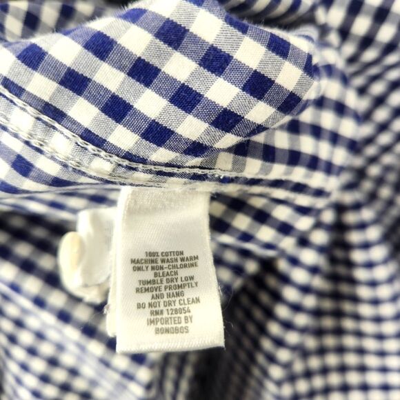 Bonobos Mens Standard Fit Gingham Pattern Long Sleeve Button Down Size 15 1/2 - Picture 5 of 6